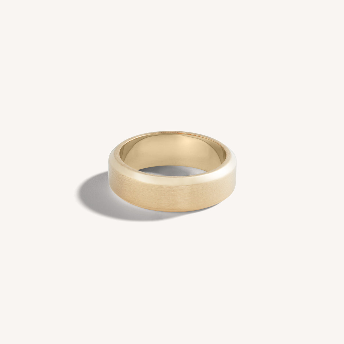 Brushed Beveled Ring