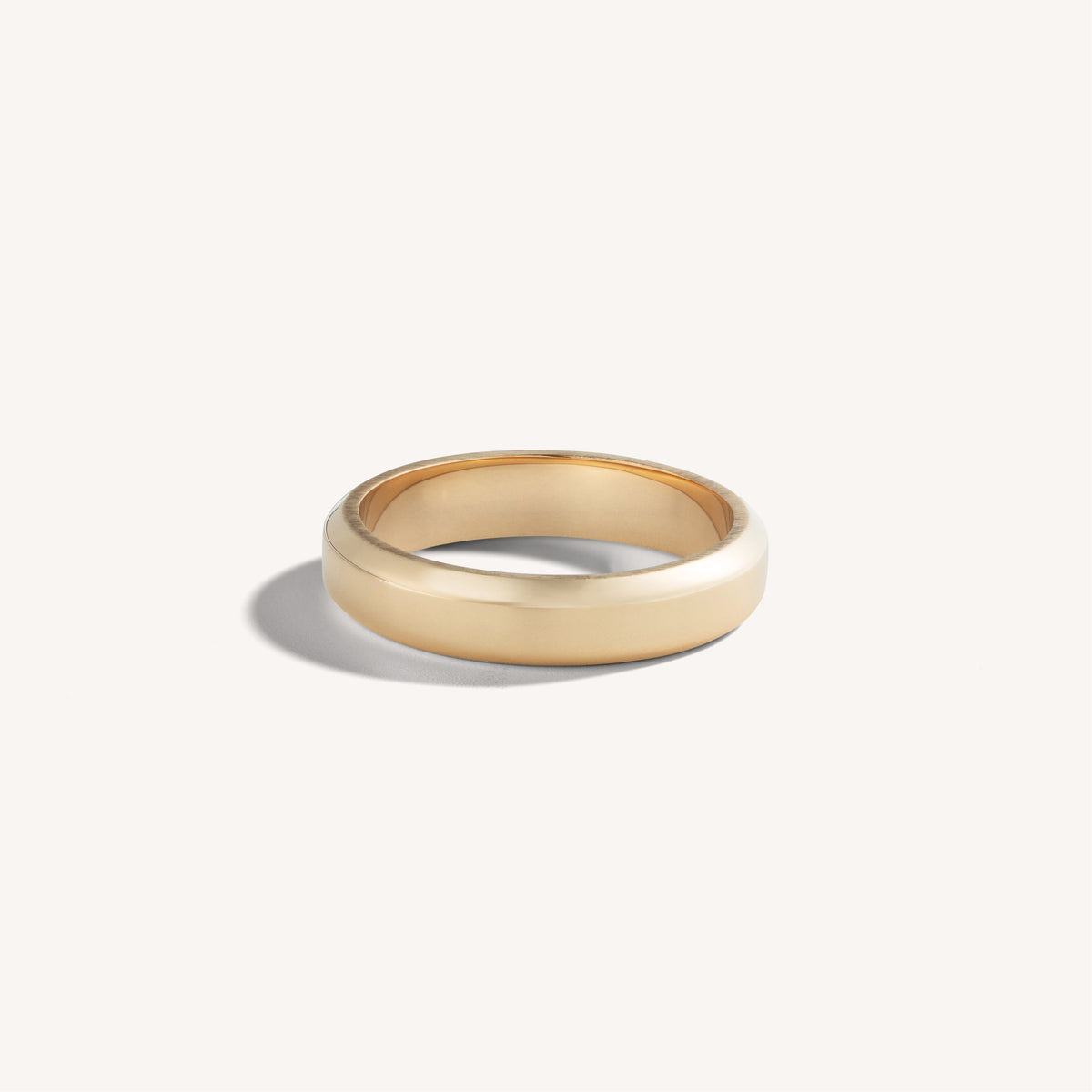 Polished Slim Beveled Ring