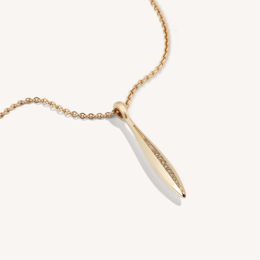 Single Diamond Sword Pendant