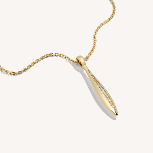 Single Diamond Sword Pendant